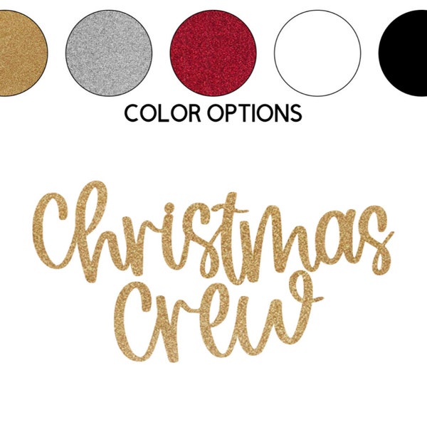 Iron-on Christmas Crew Decal // Winter // Christmas