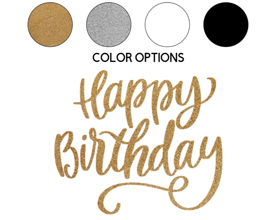 Iron-on Happy Birthday Decal // Birthday Party - Etsy