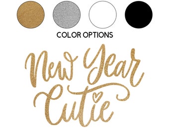Iron-on New Year Cutie Decal // Winter // New Year's Eve