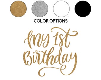 My 1st Birthday Iron on Decal // Birthday Party