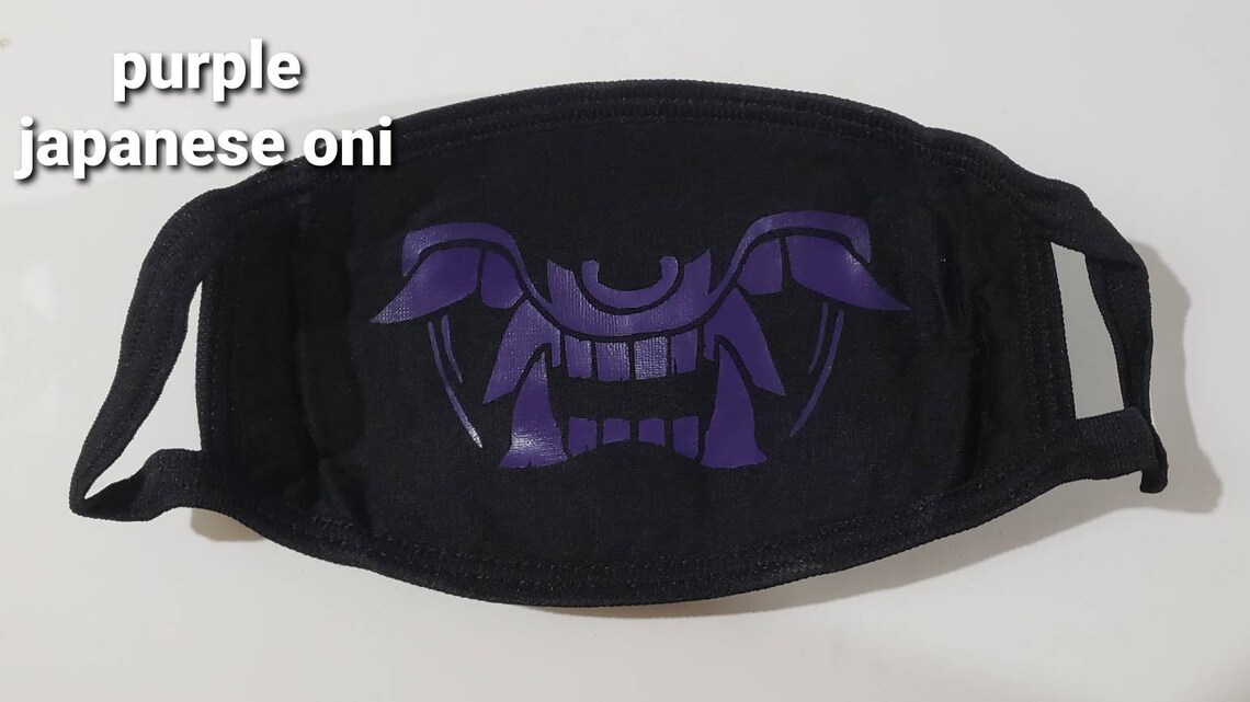 Japanese Oni Mouth Mask Etsy