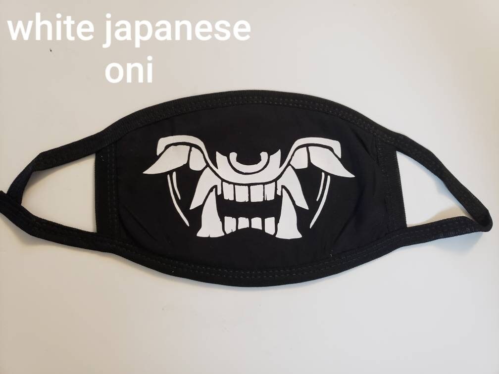 Japanese Oni Mouth Mask Etsy