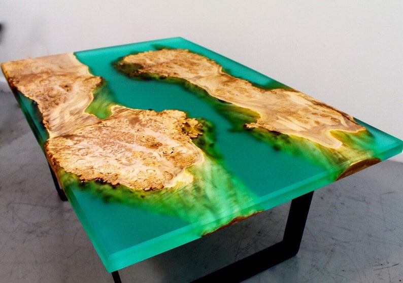 Resin river coffee table Etsy