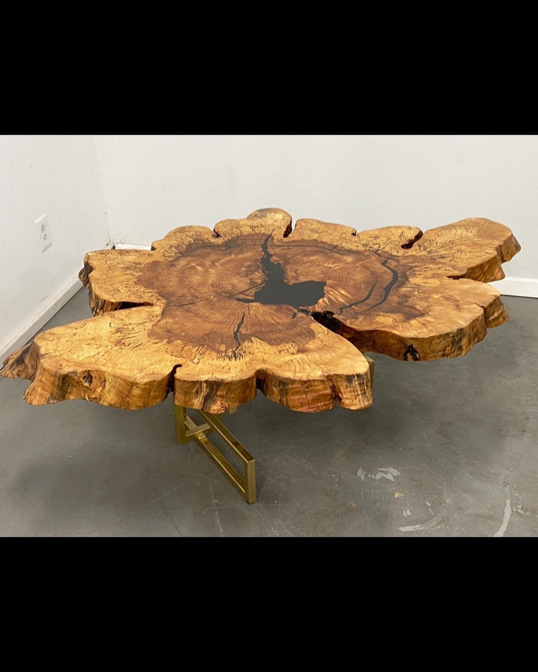 Beautiful 3thick Solid Beach Wood Coffee Table Resin Coffees Tables Etsy