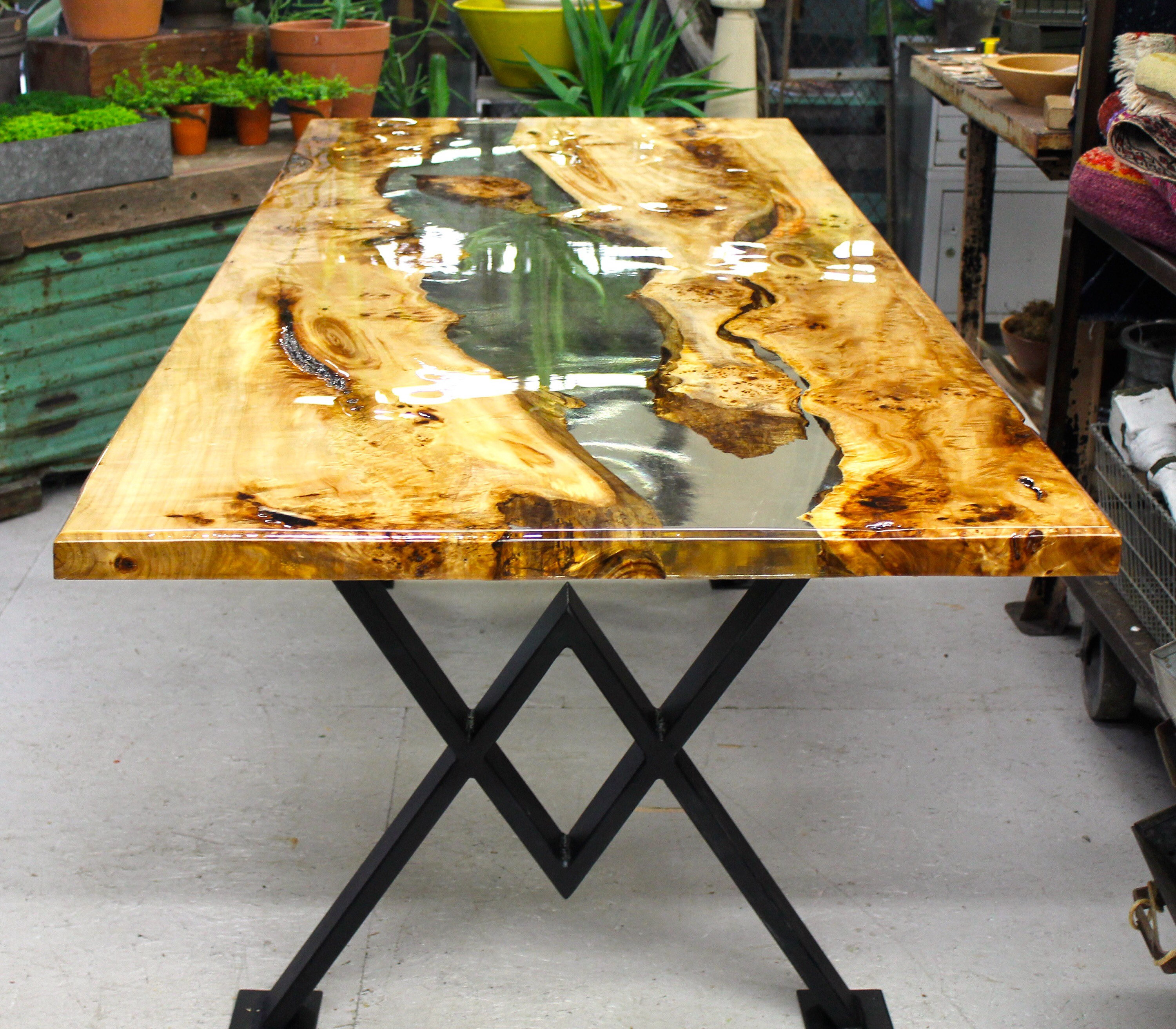 Resin River Dining Table Etsy UK