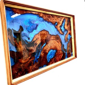 Resin wall art, wood art, art