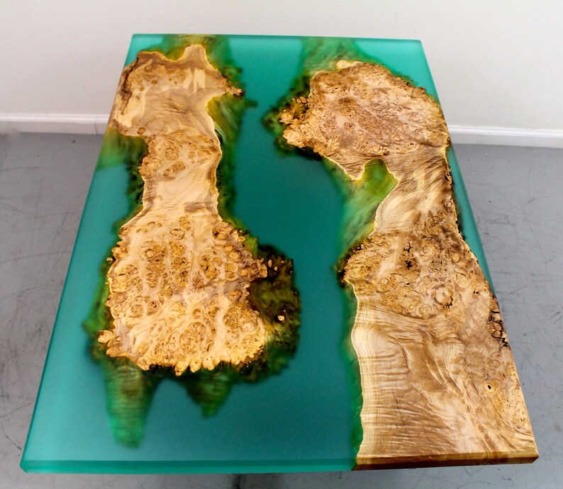 Resin river coffee table Etsy