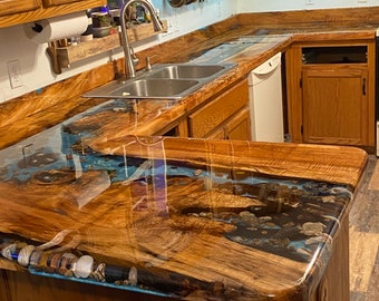 Bar Top Live Edge Epoxy Bar Top Cedar BEST PRICES -  Israel