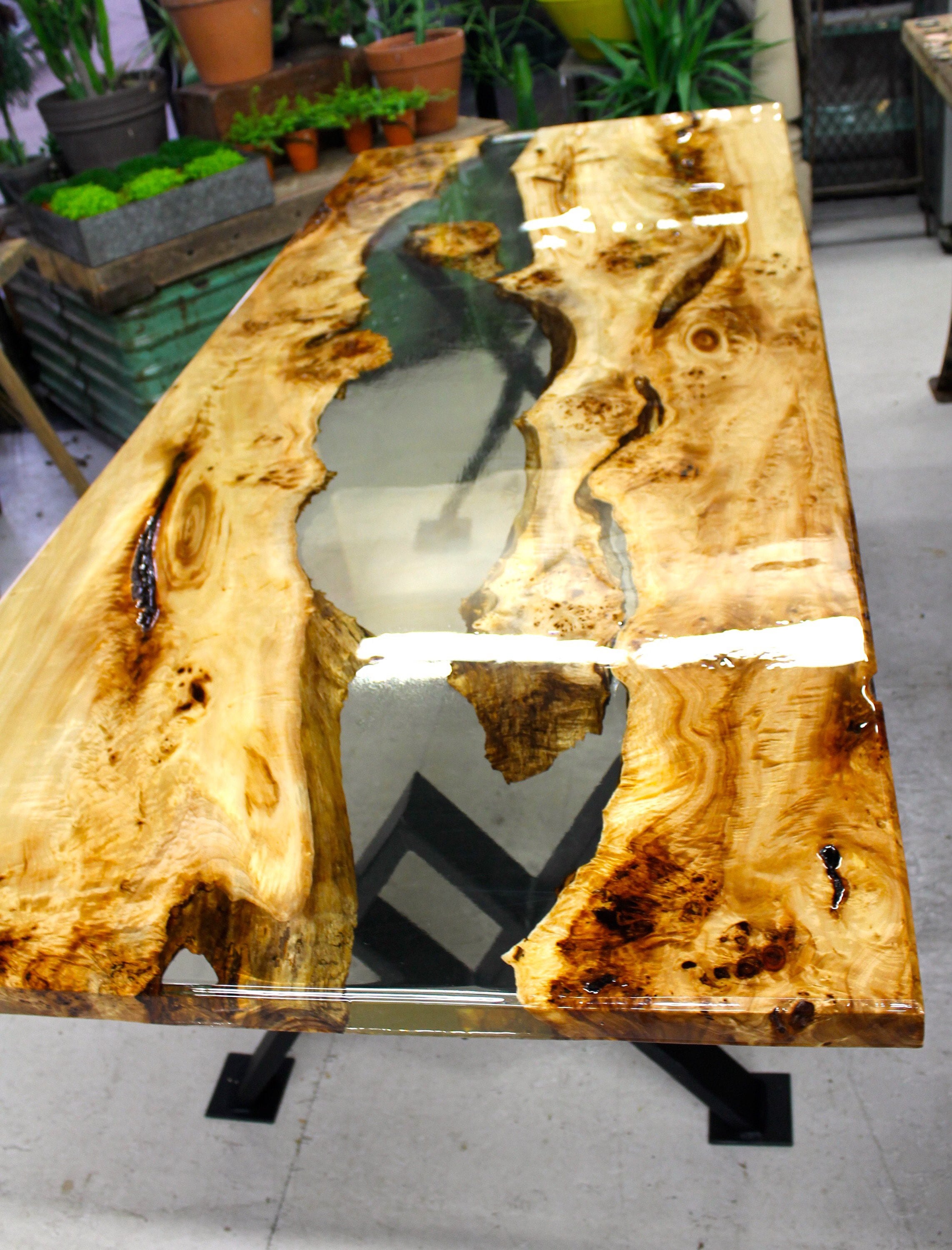 Resin River Dining Table Etsy UK