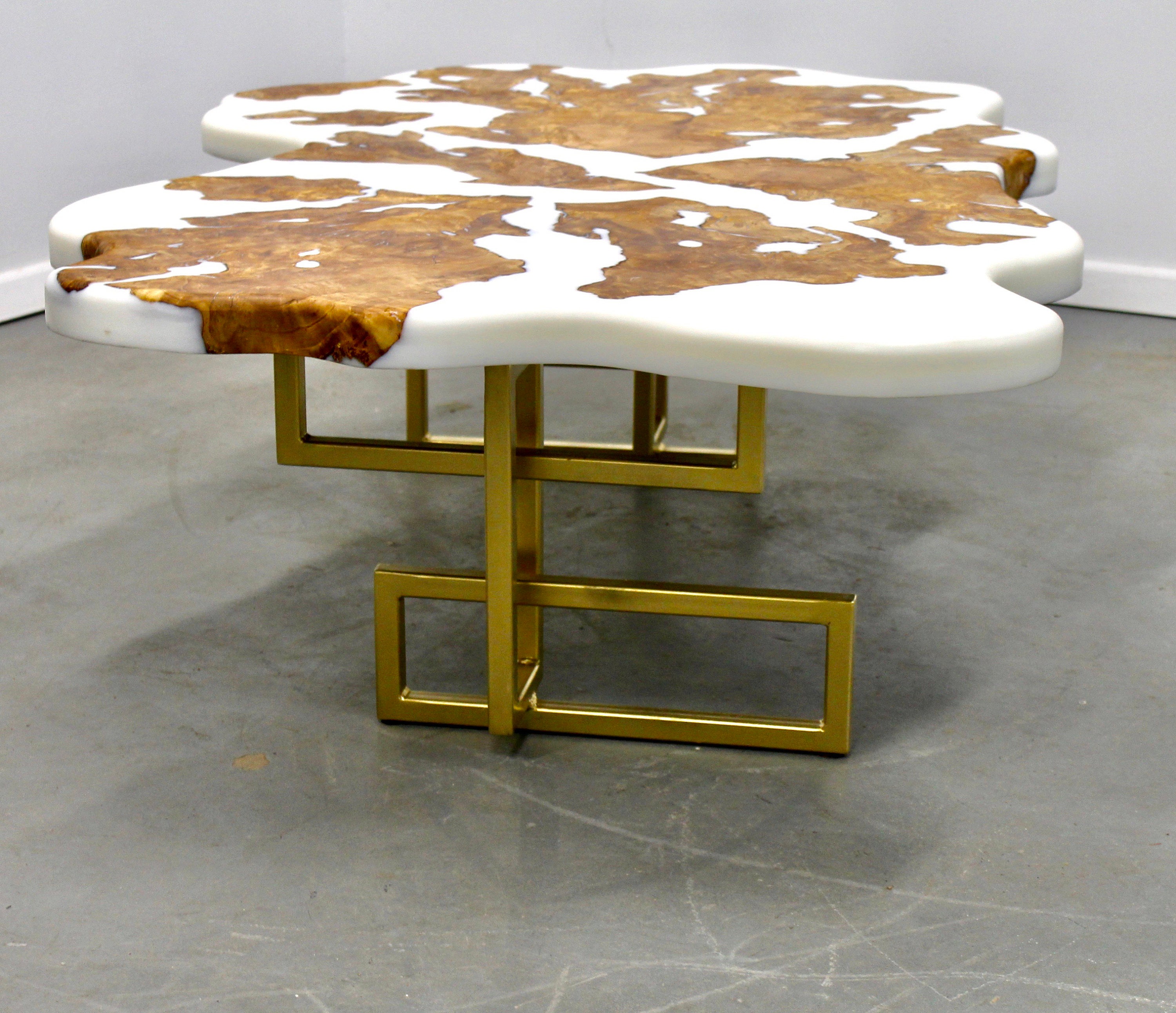 Elegant olive wood coffee table Etsy