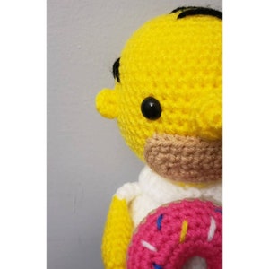Homer simpson crochet// handmade Homer// The Simpsons inspired