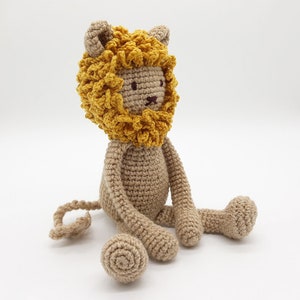 Crochet baby lion wildcat | baby shower gift jungle | birth gift | lion plush | lion stuffed animal | baby boy & girl lovey | lion amigurumi