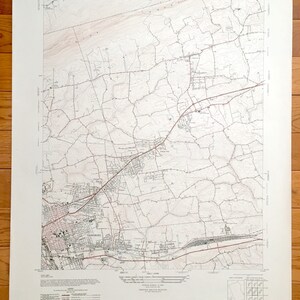 Antiguo Harrisburg East, Pensilvania 1947 Mapa topográfico del Servicio Geológico de EE. UU. – Glenwood Penbrook Paxtang Paxtonia Linglestown Lawnton PA