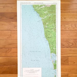 Antique Copalis Beach, Washington 1963 US Geological Survey Topographische Karte – Forks, Bay City, Ocosta, Grayland, Moclips, Ocean Park, WA