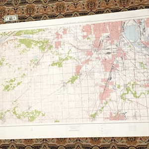 Antike Chicago, Illinois 1953 WAND-GRÖSSE US Geologische Übersicht Topographische Karte - Tinley Park, Calumet, Pullman, Deering, Oak Forest Orland il