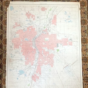 Antik Denver, Colorado 1957 WANDGRÖßE US-Amerikanisches Erdstudie Topographic Map – Rocky Mountains, Arvada, Lakewood, Front Range, Boulder, co