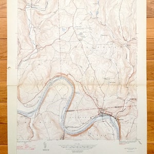 Antique Laceyville, Pennsylvanie 1947 CARTE TOPOGRAPHIQUE DE L’US Geological Survey – Wyoming, comté de Bradford, Windham, Braintrim, Wilmot Herrick PA