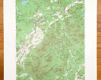 Antique Au Sable Forks, New York 1953 US Geological Survey Topographic Map – Adirondacks, Black Brook, Rome, Lewis, Jay, Chesterfield, NY