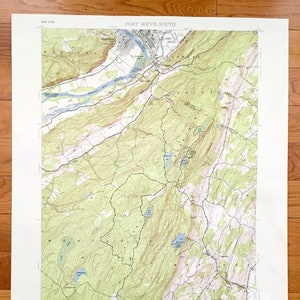 Antique Port Jervis, New York 1953 US Geological Survey Topographic Map – Orange County, Deerpark, Greenville, New Jersey, Pennsylvania NY