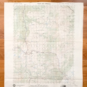 Antique Fales Hot Springs, California 1975 US Geological Survey Topographic Map – Mono County, Toiyabe National Forest, Sweetwater Mountain