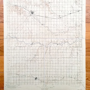 Antique Hays, Kansas 1896 US Geological Survey Mappa topografica – Ellis, Big Creek, Catherine, Hartsook, Walker Paradise Victoria Lacrosse KS