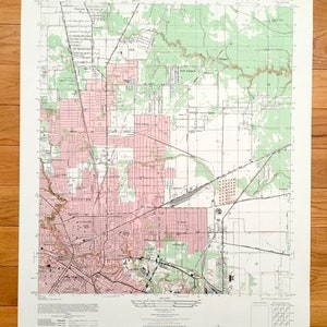 Antike Houston, Texas 1947 US Geological Survey Topographic Map – Harris County, Settegast, Brooke-Smith, Kashmere Gardens, Fifth Ward
