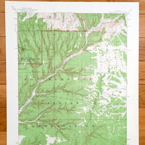 Antieke Soda Canyon, Colorado 1912 US Geological Survey topografische kaart – Mesa Verde National Park, Southern Ute Indian Reservation, CO