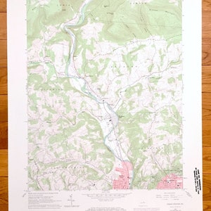 Estação Cogan Antiga, Pensilvânia 1965 Mapa topográfico do US Geological Survey - Condado de Lycoming, Lewis Garden View Loyalsock Williamsport PA
