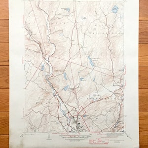Antieke East Stroudsburg, Pennsylvania 1947 Amerikaanse geologische enquête topografische kaart – Monroe County, Paradise, Price, Poconos, Stroud, PA