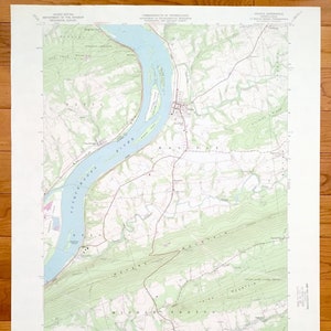 Antique Halifax, Pensilvania 1969 Mapa Topográfico del Servicio Geológico de los Estados Unidos – Condado de Perry, Condado de Dauphin, Paxton Medio, Watts, Reed, Buffalo