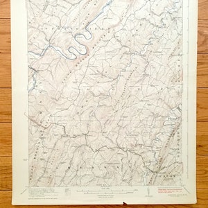 Mapa topográfico del Servicio Geológico de EE. UU. de 1923, Antique Hanging Rock, Virginia Occidental: Springfield, Higginsville, Three Churches, Barnes Mill, Virginia Occidental