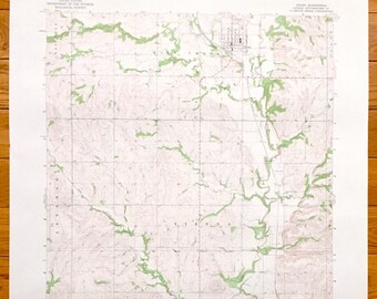 Antique Onaga, Kansas 1964 US Geological Survey Topographic Map – Lone Tree, Mill Creek, Grant, Sherman, Vienna, Lincoln, Center, St. Clere