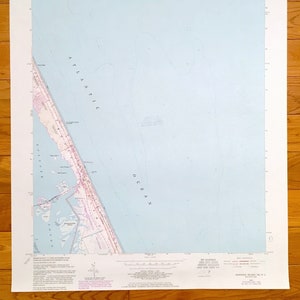Antiker Roanoke Island, North Carolina 1953 US-Amerikanisches Kartographie-Übersichtskarte Topographic – Outer Banks, Dare County, Bodte Island, Nags Head, NC