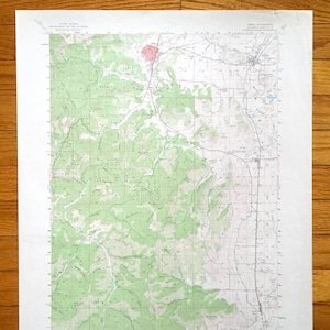 Antique Yreka (Kalifornien) 1954 Landkarte des US Geological Survey – Siskiyou County, Klamath National Forest, Montague, Grenada, CA