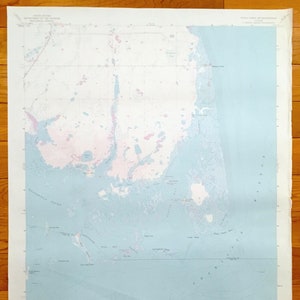 Antigo mapa topográfico de Punta Gorda, Flórida, 1958, US Geological Survey - Gasparilla Sound, Cape Haze, Charlotte Harbor, Turtle Bay, Lee, FL