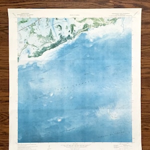 Antik Sattelknopf Schlüssel, Florida 1972 US Enthographie Landkarte – Monroe County, Sugarloaf Key, Beach, Sound, Wells, Key West FL