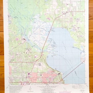 Antique Pace, Florida 1978 US Geological Survey Topographic Map – Santa Rosa County, Ferry Pass, Riverview Floridatown Pensacola Yniestra FL