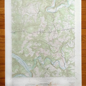 Antique Forest Hill, West Virginia 1968 US Geological Survey topografische kaart – Summers, Monroe County, Greenbier, Forest Hill, Talcott, WV