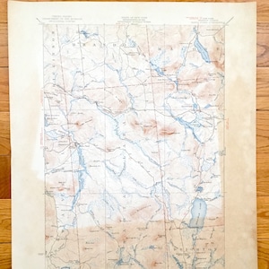 Antik Santa Clara, New York 1923 US 1923- 1923- Adirondacks, Lake Titus, Meacham Lake, Franklin County, Malone, NY