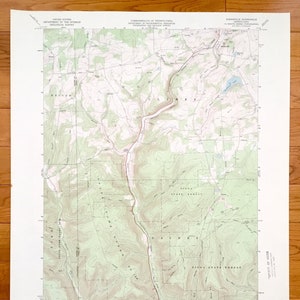 Antique Sabinsville, Pennsylvania 1969 US Geological Survey Topographic Map – Potter County, Tioga County, Gaines, Clymer, Hector, Pike