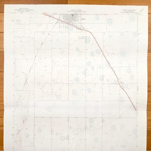 Antikes Lockney, Texas 1965 US 1965- Das Landkarte – Floyd County, Muncy, Atchison Topeka und Santa Fe Railroad, Oil Fields TX