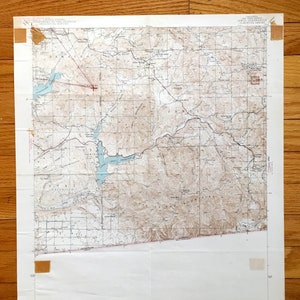 Antique Jamul, Californië 1943 US Geological Survey Topografische kaart - San Diego County, Otay, Jamacha, Spring Valley, Mexico Border, CA