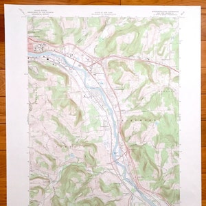 Antike Binghamton East, New York 1968 US Geologischen Dienst Topographische Karte - West Windsor, Kirkwood Center, Langdon, Conklin, Riverside, NY