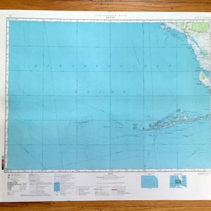 Antyczna mapa SOVIET Key West, Floryda 1971 Russia Army Survey – Cudjoe, Big Pine, Saddlebunch, Marathon, Everglades National Park, Coppitt FL