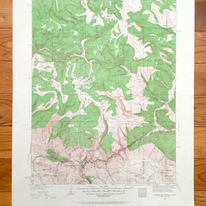 Antike Glenwood Springs, Colorado 1927 US Geologische Dienst Topographische Karte - White River National Forest, Lookout Mountain, Red Canyon, CO