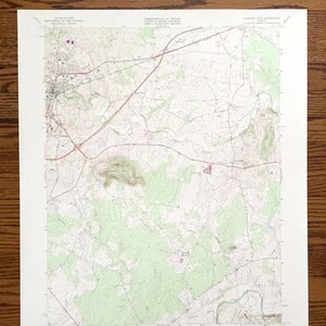 Antique Culpeper East, Virginie 1973 Carte topographique de l’US Geological Survey – Orange County, Stevensburg, Brandy Station, Mount Pony, VA