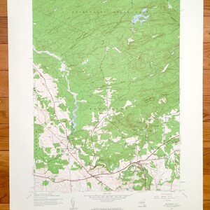 Antique Salisbury, New York 1945 US Geological Survey Topographic Map - Herkimer County, Fairfield, Irondale Ives Hollow Fairview Corners NY