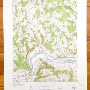 Antique Barton, Nova York 1953 Mapa topográfico do US Geological Survey - Condado de Tioga, Glencairn, Ellis Town, Litchfield, Hoopers Valley, NY
