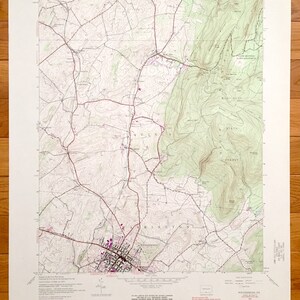 Antike Waynesboro, Pennsylvania 1944 US Geologische Untersuchung Topographische Karte – Washington, Mont Alto, Quincy, Guilford, Elbach, Altenwald