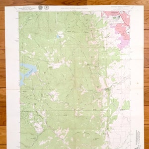 Antique Eldorado Springs, Colorado 1965 Carte topographique de l’US Geological Survey – Boulder, Magnolia, Crescent, Roosevelt National Forest, CO